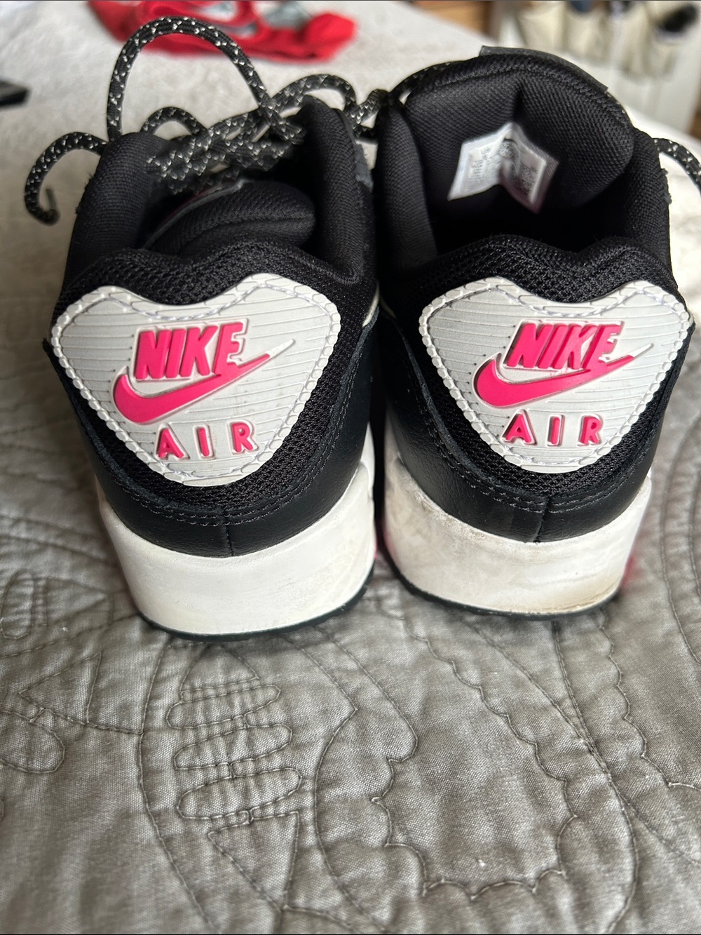 Nike Women's Black & Hot Pink Running Sneakers - Picture 2 of 6